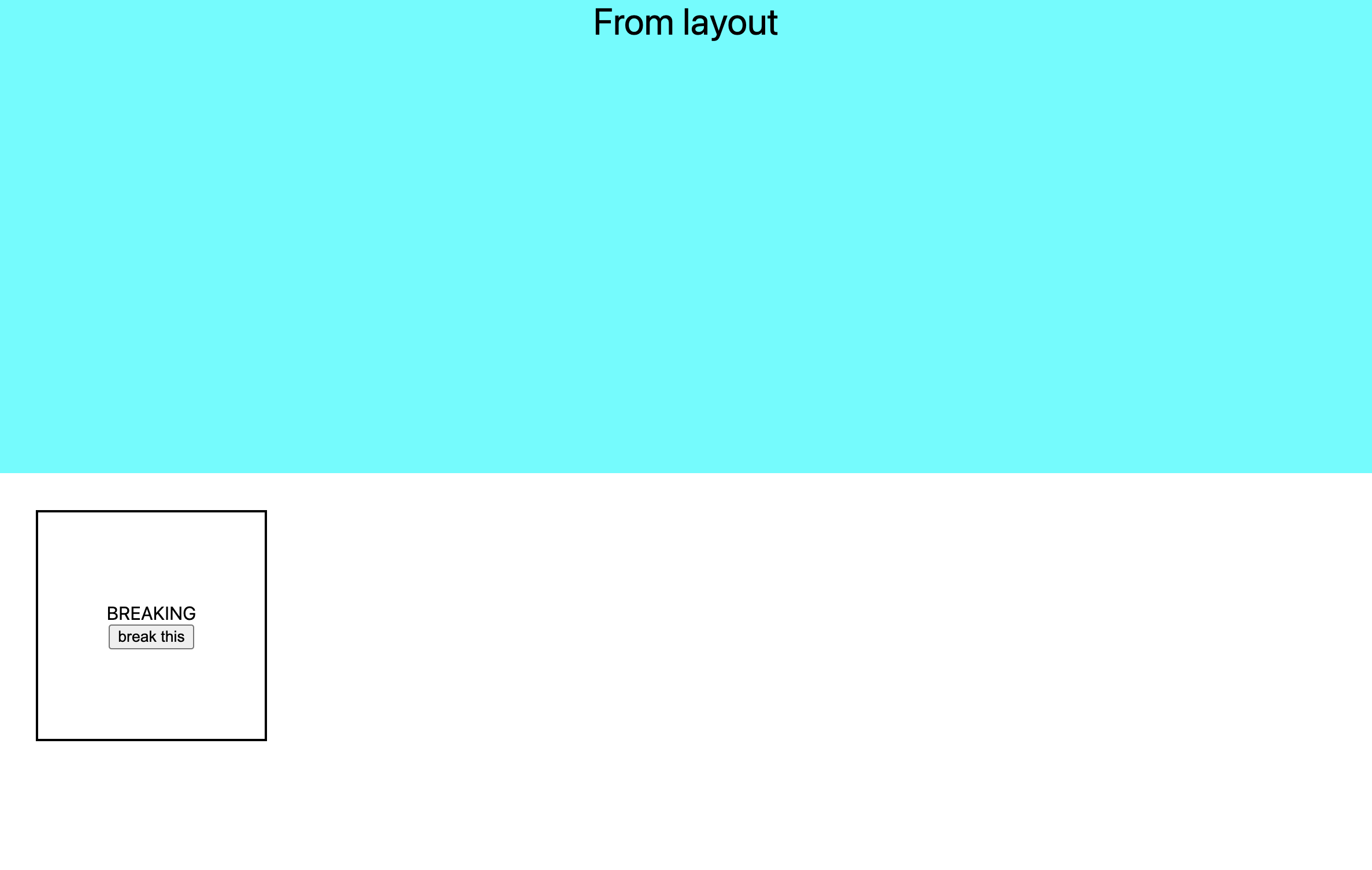 breaking component