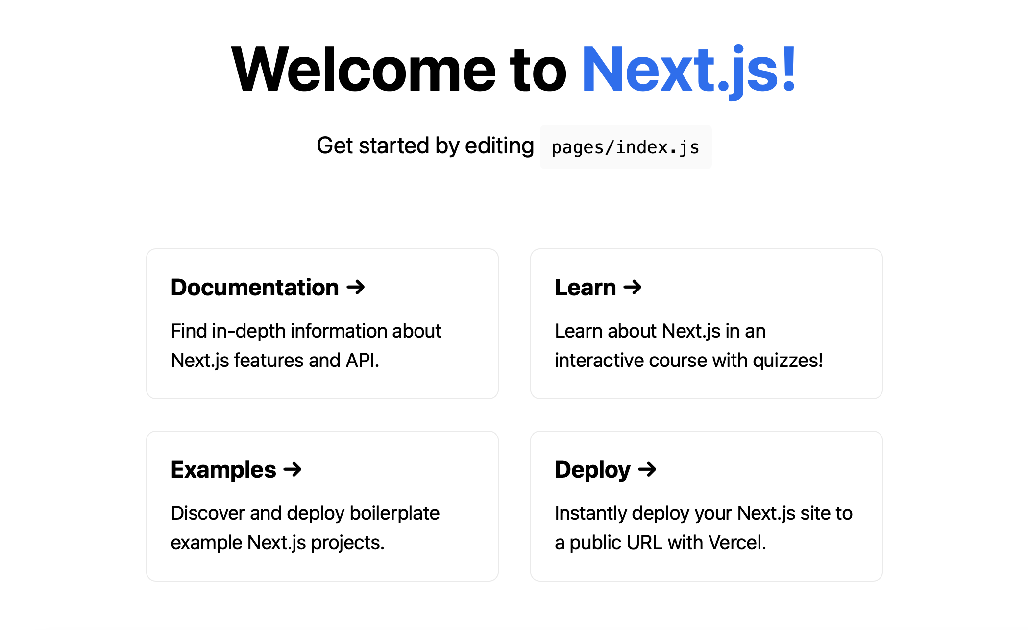 next js home