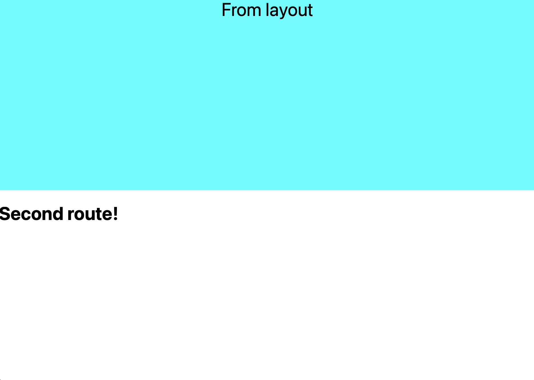 second route